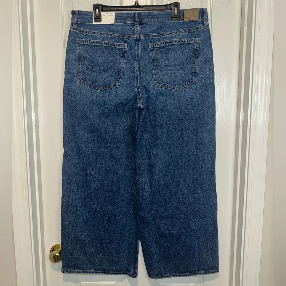 American Eagle Outfitters Low Rise Baggy Wide Leg Jeans. Size 14. NWT